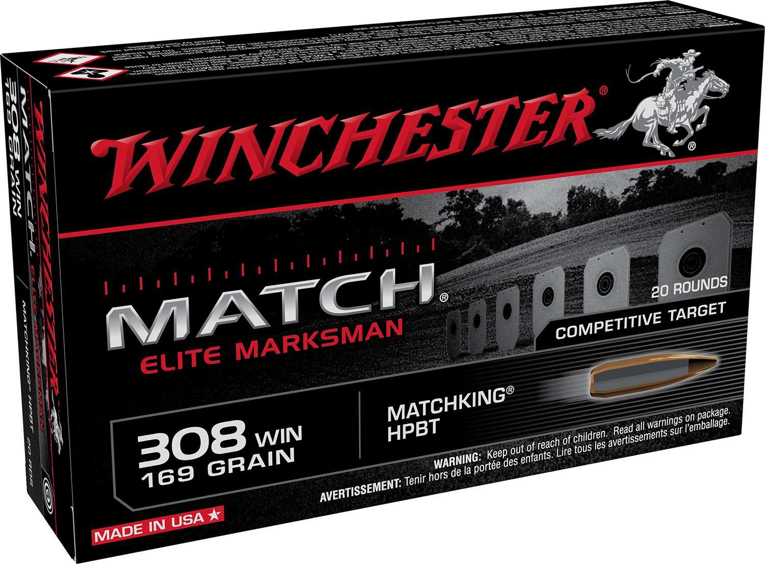 WIN MATCH 308 169GR BTHP 20 - 556 Black Friday Promotion